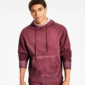 Sun + Stone Men's Garment Washed Fleece Hoodie